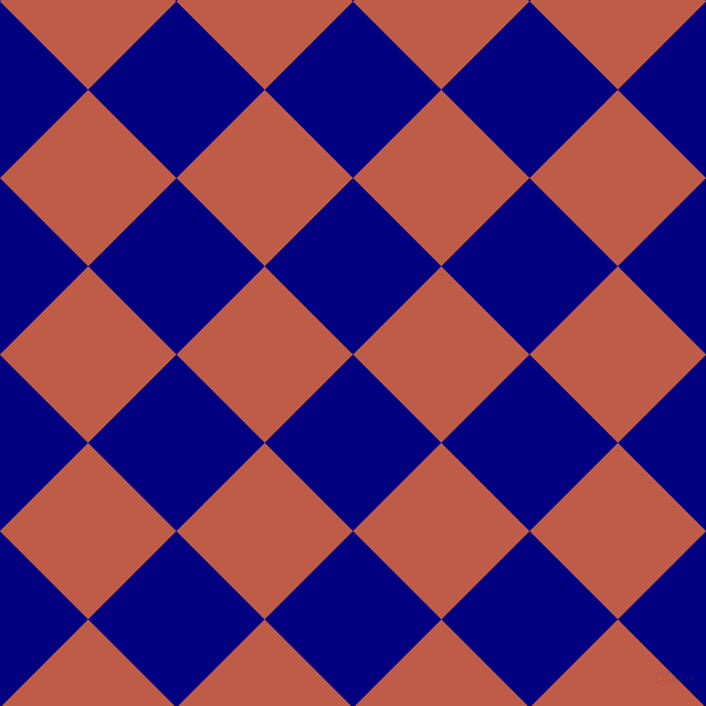 Medium Blue Checker Board Pattern Pairs Tranquil Blue 114-57-24