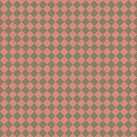 45/135 degree angle diagonal checkered chequered squares checker pattern checkers background, 21 pixel squares size, , Olive Haze and My Pink checkers chequered checkered squares seamless tileable