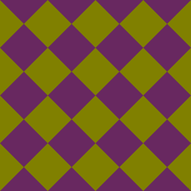 45/135 degree angle diagonal checkered chequered squares checker pattern checkers background, 137 pixel square size, , Olive and Palatinate Purple checkers chequered checkered squares seamless tileable