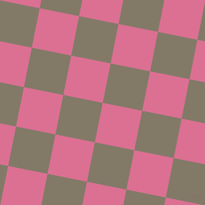 79/169 degree angle diagonal checkered chequered squares checker pattern checkers background, 132 pixel square size, , Pale Violet Red and Arrowtown checkers chequered checkered squares seamless tileable