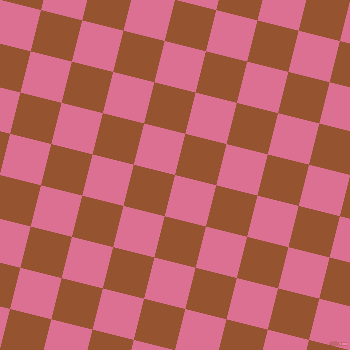76/166 degree angle diagonal checkered chequered squares checker pattern checkers background, 85 pixel squares size, , Pale Violet Red and Chelsea Gem checkers chequered checkered squares seamless tileable