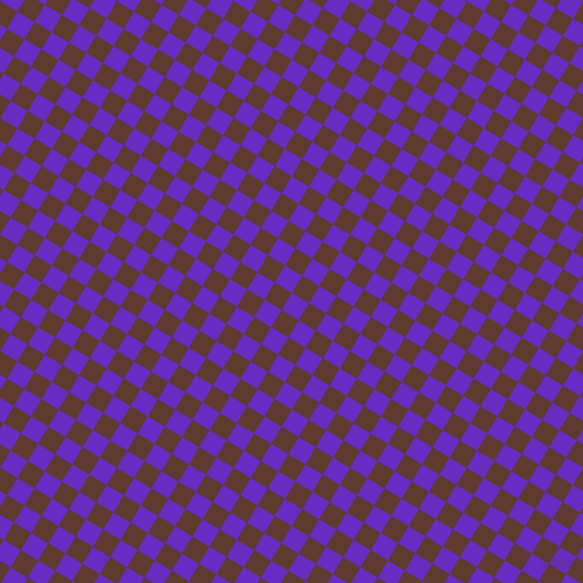 59/149 degree angle diagonal checkered chequered squares checker pattern checkers background, 20 pixel squares size, , Purple Heart and Cioccolato checkers chequered checkered squares seamless tileable