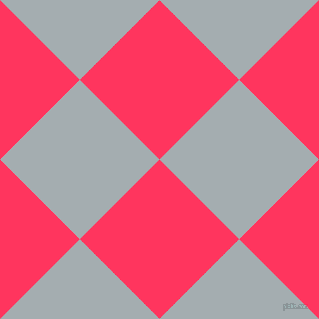 45/135 degree angle diagonal checkered chequered squares checker pattern checkers background, 160 pixel squares size, , Radical Red and Gull Grey checkers chequered checkered squares seamless tileable