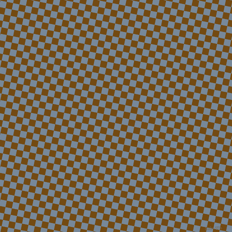 79/169 degree angle diagonal checkered chequered squares checker pattern checkers background, 13 pixel square size, , Raw Umber and Light Slate Grey checkers chequered checkered squares seamless tileable