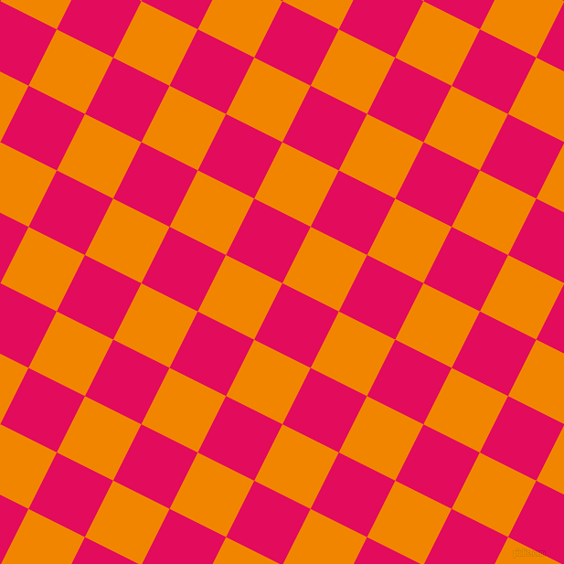 63/153 degree angle diagonal checkered chequered squares checker pattern checkers background, 69 pixel squares size, , Razzmatazz and Tangerine checkers chequered checkered squares seamless tileable