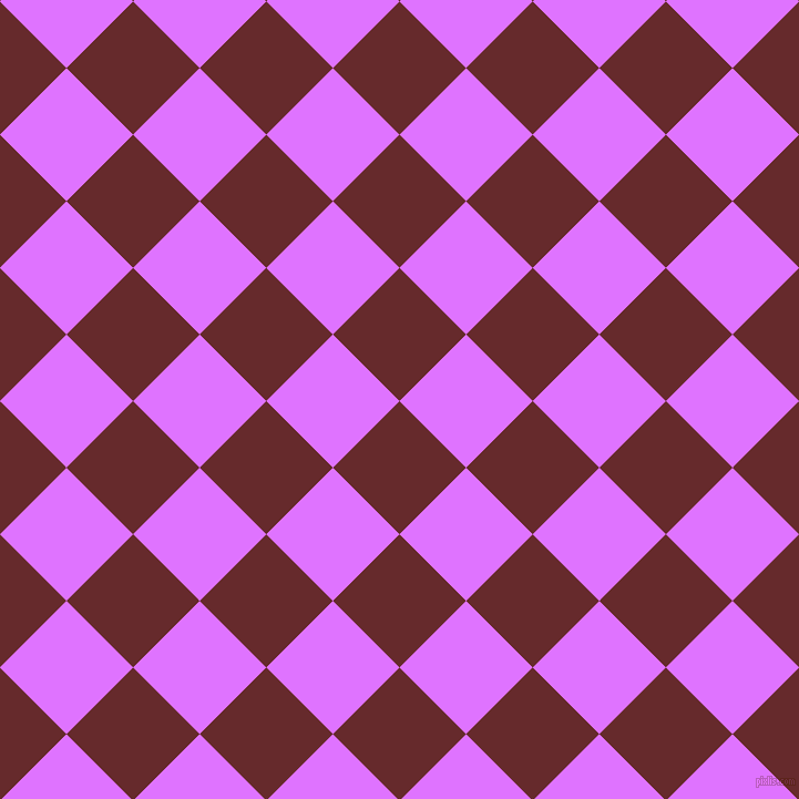 45/135 degree angle diagonal checkered chequered squares checker pattern checkers background, 85 pixel squares size, , Red Devil and Heliotrope checkers chequered checkered squares seamless tileable