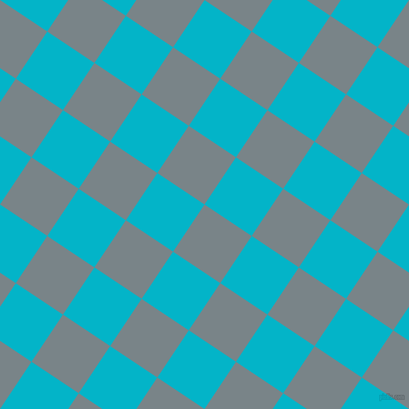 56/146 degree angle diagonal checkered chequered squares checker pattern checkers background, 80 pixel squares size, , Regent Grey and Iris Blue checkers chequered checkered squares seamless tileable