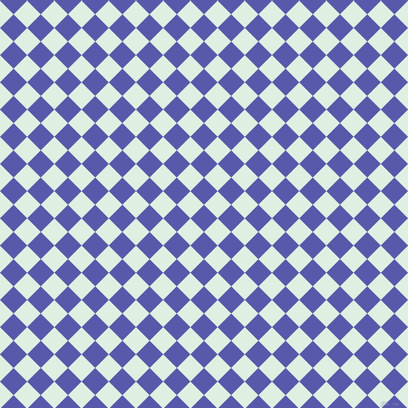 Green White and Prussian Blue checkers chequered checkered squares ...