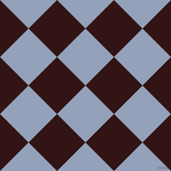 45/135 degree angle diagonal checkered chequered squares checker pattern checkers background, 131 pixel squares size, , Rock Blue and Seal Brown checkers chequered checkered squares seamless tileable
