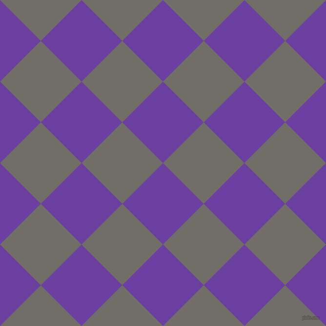 45/135 degree angle diagonal checkered chequered squares checker pattern checkers background, 118 pixel square size, , Royal Purple and Ironside Grey checkers chequered checkered squares seamless tileable