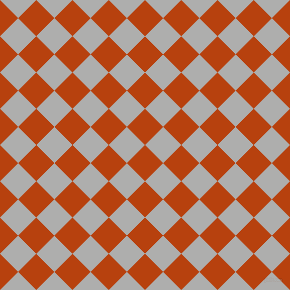 45/135 degree angle diagonal checkered chequered squares checker pattern checkers background, 51 pixel square size, Rust and Bombay checkers chequered checkered squares seamless tileable