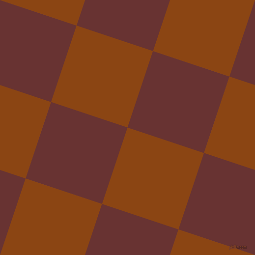 72/162 degree angle diagonal checkered chequered squares checker pattern checkers background, 164 pixel square size, Saddle Brown and Persian Plum checkers chequered checkered squares seamless tileable