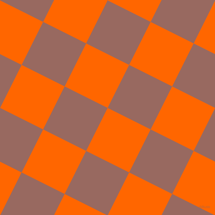 63/153 degree angle diagonal checkered chequered squares checker pattern checkers background, 155 pixel squares size, , Safety Orange and Dark Chestnut checkers chequered checkered squares seamless tileable