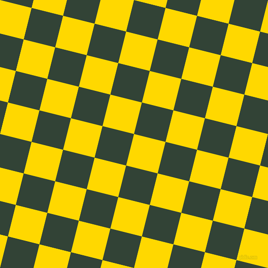 76/166 degree angle diagonal checkered chequered squares checker pattern checkers background, 64 pixel squares size, , School Bus Yellow and Timber Green checkers chequered checkered squares seamless tileable