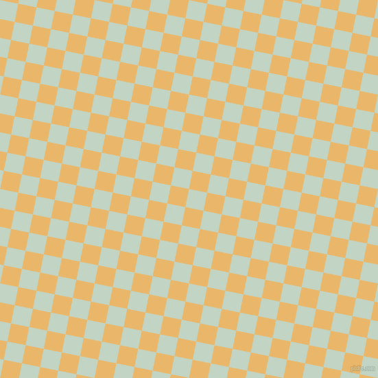 79/169 degree angle diagonal checkered chequered squares checker pattern checkers background, 27 pixel square size, , Sea Mist and Harvest Gold checkers chequered checkered squares seamless tileable