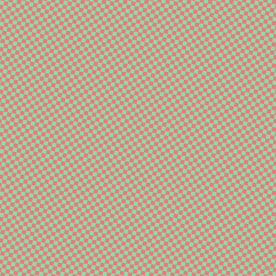 79/169 degree angle diagonal checkered chequered squares checker pattern checkers background, 14 pixel squares size, , Sea Pink and Chinook checkers chequered checkered squares seamless tileable