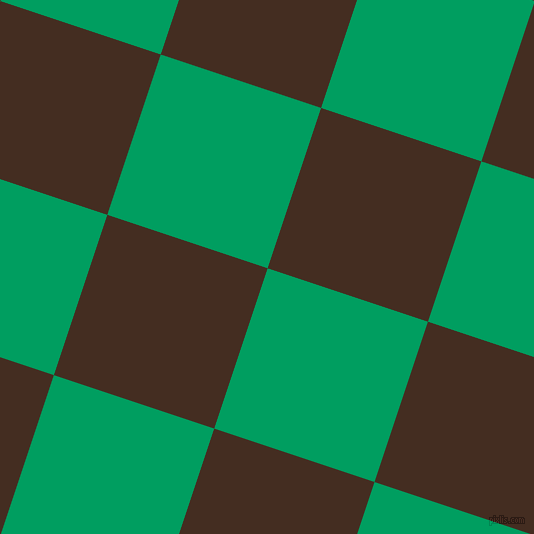 72/162 degree angle diagonal checkered chequered squares checker pattern checkers background, 169 pixel squares size, , Shamrock Green and Morocco Brown checkers chequered checkered squares seamless tileable