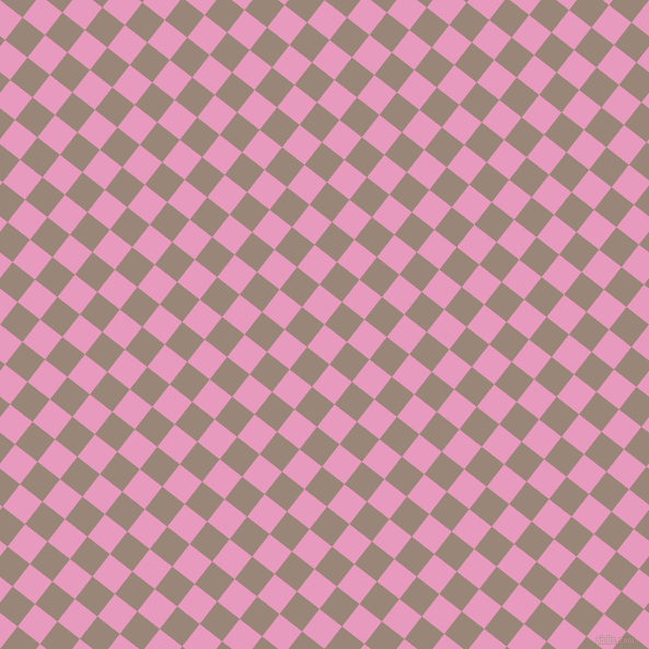 52/142 degree angle diagonal checkered chequered squares checker pattern checkers background, 26 pixel squares size, , Shocking and Almond Frost checkers chequered checkered squares seamless tileable