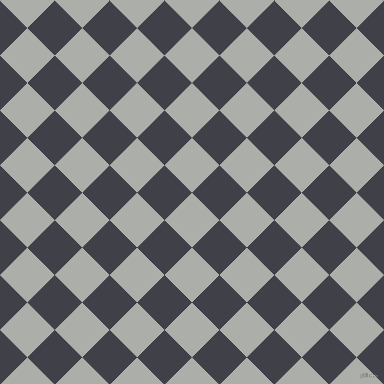 45/135 degree angle diagonal checkered chequered squares checker pattern checkers background, 76 pixel square size, , Silver Chalice and Payne