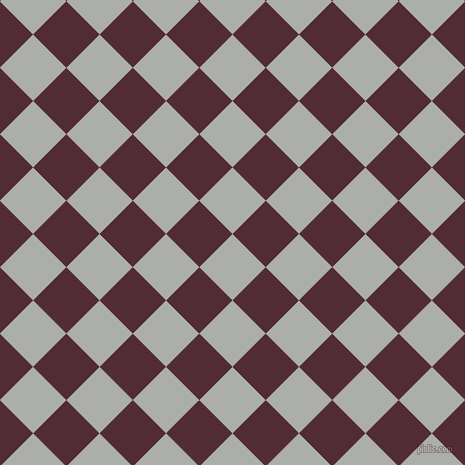 45/135 degree angle diagonal checkered chequered squares checker pattern checkers background, 47 pixel squares size, , Silver Chalice and Wine Berry checkers chequered checkered squares seamless tileable