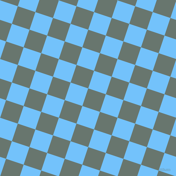 72/162 degree angle diagonal checkered chequered squares checker pattern checkers background, 60 pixel square size, , Sirocco and Maya Blue checkers chequered checkered squares seamless tileable