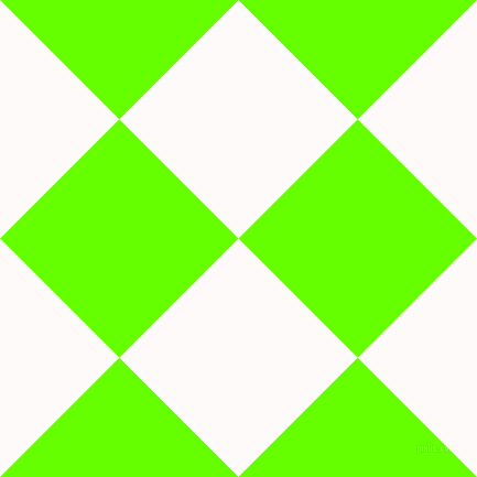 45/135 degree angle diagonal checkered chequered squares checker pattern checkers background, 153 pixel square size, , Snow and Bright Green checkers chequered checkered squares seamless tileable