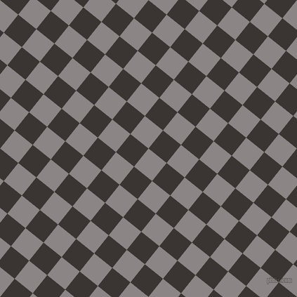 51/141 degree angle diagonal checkered chequered squares checker pattern checkers background, 33 pixel squares size, , Suva Grey and Kilamanjaro checkers chequered checkered squares seamless tileable