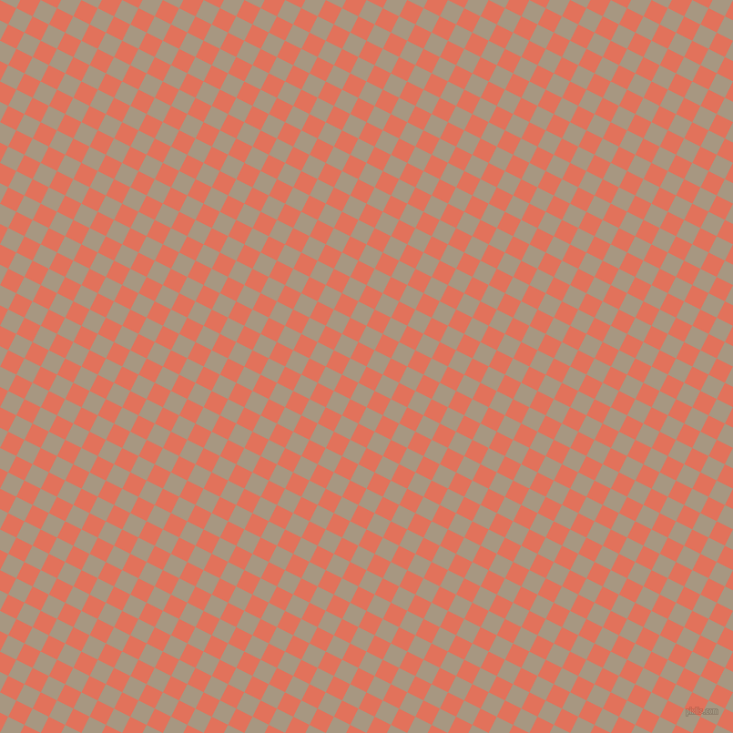 63/153 degree angle diagonal checkered chequered squares checker pattern checkers background, 20 pixel square size, , Terra Cotta and Bronco checkers chequered checkered squares seamless tileable