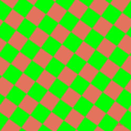 54/144 degree angle diagonal checkered chequered squares checker pattern checkers background, 58 pixel square size, , Terra Cotta and Lime checkers chequered checkered squares seamless tileable
