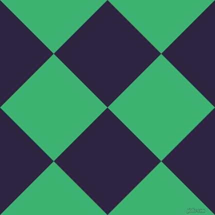 45/135 degree angle diagonal checkered chequered squares checker pattern checkers background, 152 pixel squares size, , Tolopea and Medium Sea Green checkers chequered checkered squares seamless tileable