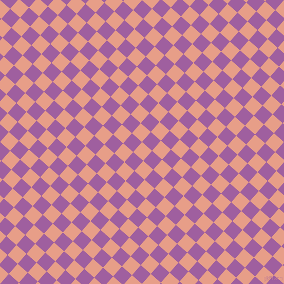 49/139 degree angle diagonal checkered chequered squares checker pattern checkers background, 26 pixel squares size, , Tonys Pink and Violet Blue checkers chequered checkered squares seamless tileable