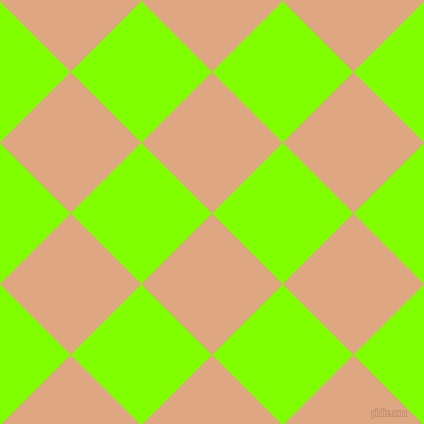 45/135 degree angle diagonal checkered chequered squares checker pattern checkers background, 100 pixel square size, , Tumbleweed and Chartreuse checkers chequered checkered squares seamless tileable