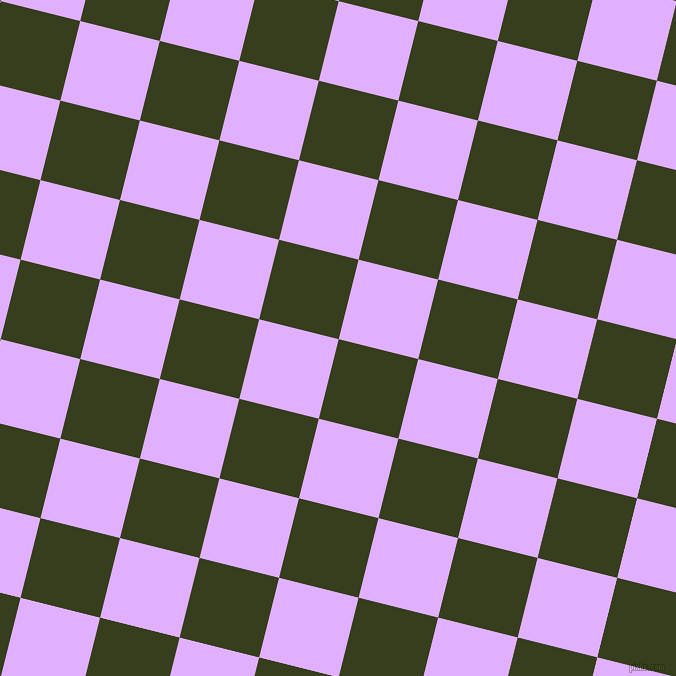 76/166 degree angle diagonal checkered chequered squares checker pattern checkers background, 82 pixel square size, , Turtle Green and Mauve checkers chequered checkered squares seamless tileable