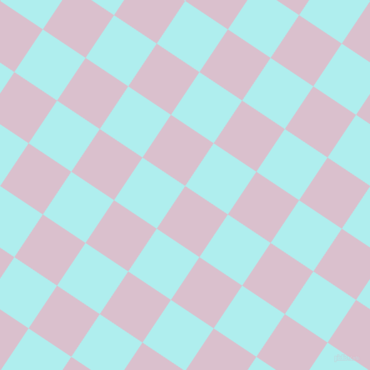 56/146 degree angle diagonal checkered chequered squares checker pattern checkers background, 72 pixel square size, , Twilight and Pale Turquoise checkers chequered checkered squares seamless tileable
