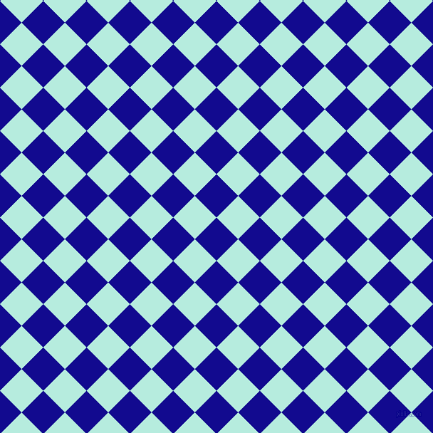45/135 degree angle diagonal checkered chequered squares checker pattern checkers background, 43 pixel square size, , Ultramarine and Water Leaf checkers chequered checkered squares seamless tileable