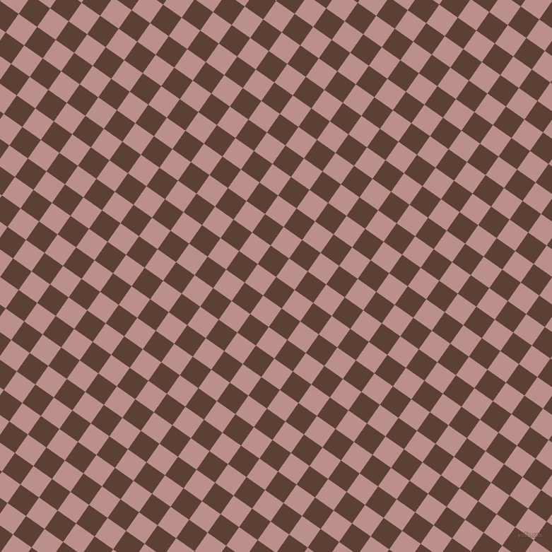 55/145 degree angle diagonal checkered chequered squares checker pattern checkers background, 32 pixel squares size, , Very Dark Brown and Rosy Brown checkers chequered checkered squares seamless tileable
