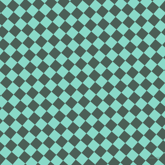 49/139 degree angle diagonal checkered chequered squares checker pattern checkers background, 30 pixel squares size, , Viridian Green and Riptide checkers chequered checkered squares seamless tileable