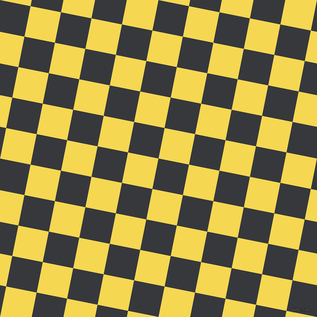 79/169 degree angle diagonal checkered chequered squares checker pattern checkers background, 64 pixel squares size, , Vulcan and Energy Yellow checkers chequered checkered squares seamless tileable