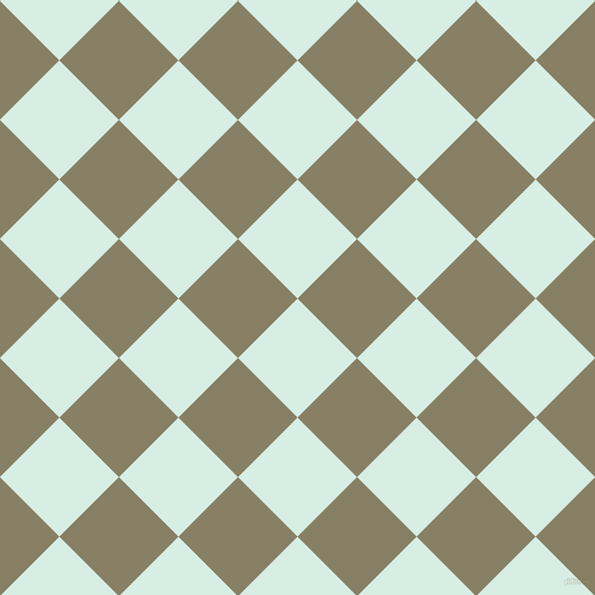 45/135 degree angle diagonal checkered chequered squares checker pattern checkers background, 119 pixel squares size, , White Ice and Olive Haze checkers chequered checkered squares seamless tileable