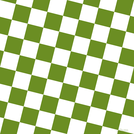 76/166 degree angle diagonal checkered chequered squares checker pattern checkers background, 52 pixel squares size, , White and Olive Drab checkers chequered checkered squares seamless tileable