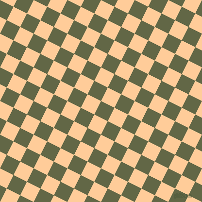 63/153 degree angle diagonal checkered chequered squares checker pattern checkers background, 31 pixel squares size, , Woodland and Peach-Orange checkers chequered checkered squares seamless tileable