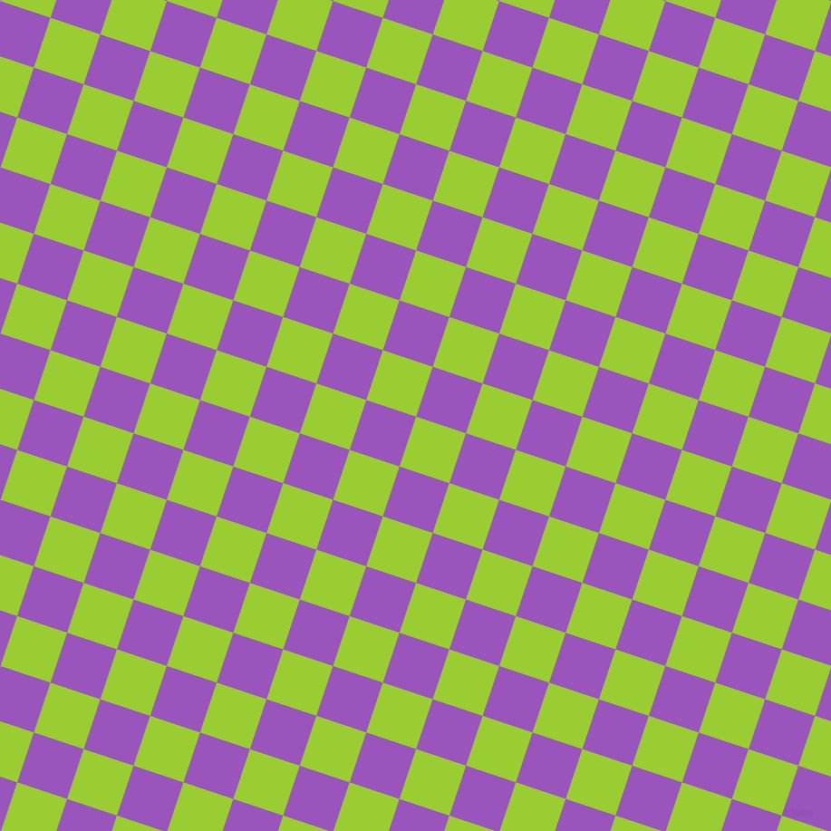 72/162 degree angle diagonal checkered chequered squares checker pattern checkers background, 58 pixel squares size, , Yellow Green and Deep Lilac checkers chequered checkered squares seamless tileable