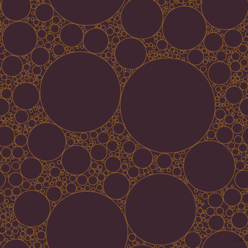 bubbles, circles, sponge, big, medium, small, 2 pixel line width, Afghan Tan and Toledo circles bubbles sponge soap seamless tileable