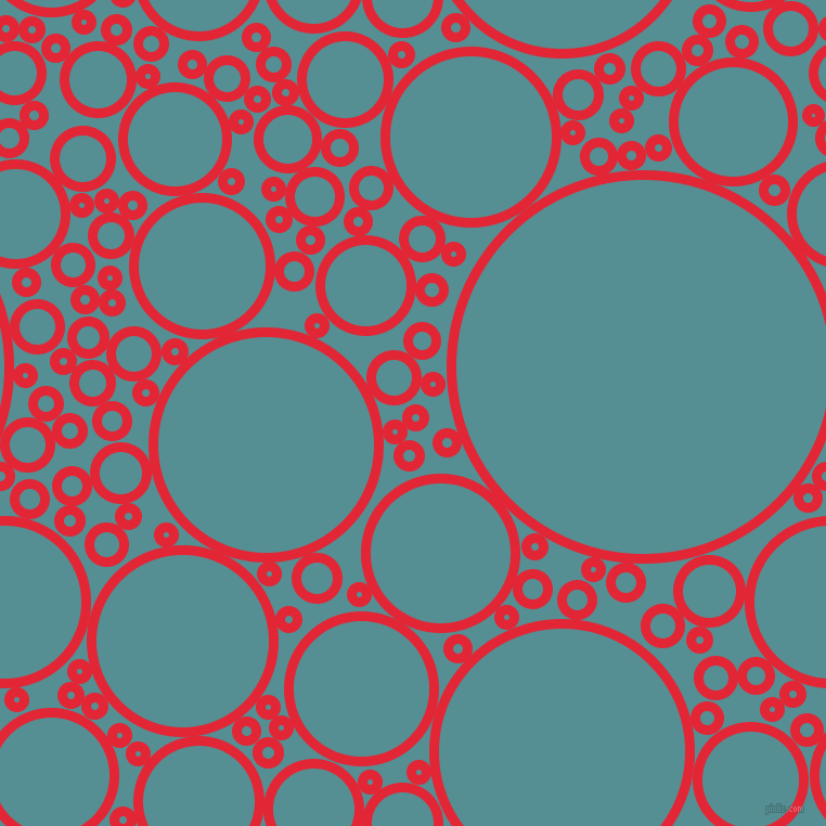 bubbles, circles, sponge, big, medium, small, 9 pixel line width, Alizarin and Half Baked circles bubbles sponge soap seamless tileable
