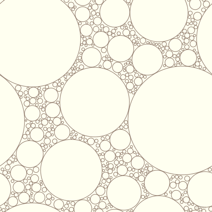 bubbles, circles, sponge, big, medium, small, 2 pixel line width, Almond Frost and Ivory circles bubbles sponge soap seamless tileable