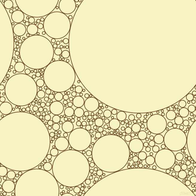bubbles, circles, sponge, big, medium, small, 2 pixel line width, Antique Brass and Corn Field circles bubbles sponge soap seamless tileable