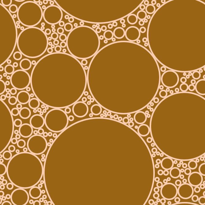 bubbles, circles, sponge, big, medium, small, 5 pixel line width, Apricot and Golden Brown circles bubbles sponge soap seamless tileable