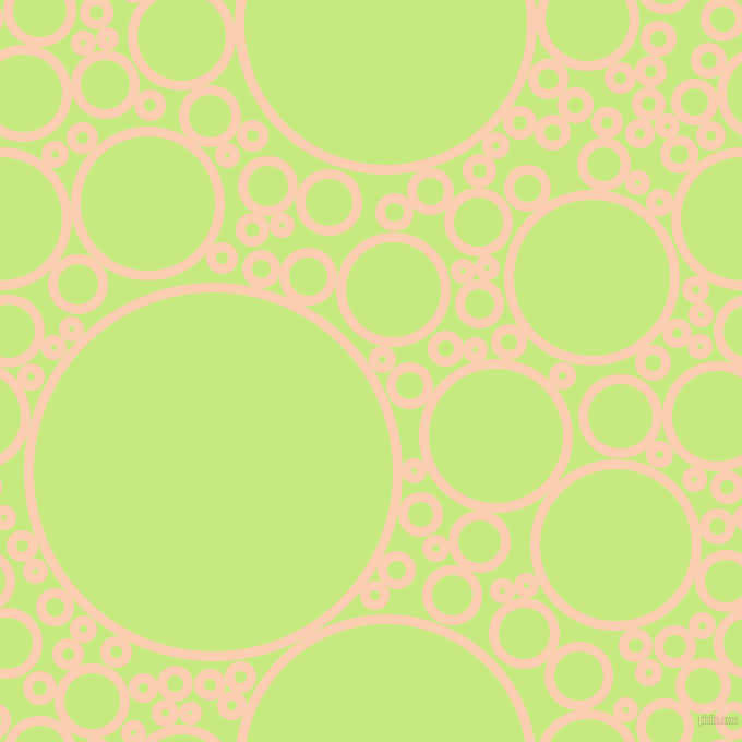 bubbles, circles, sponge, big, medium, small, 9 pixel line width, Apricot and Sulu circles bubbles sponge soap seamless tileable