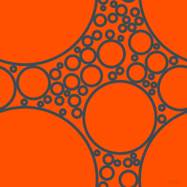 bubbles, circles, sponge, big, medium, small, 9 pixel line width, Atomic and International Orange circles bubbles sponge soap seamless tileable