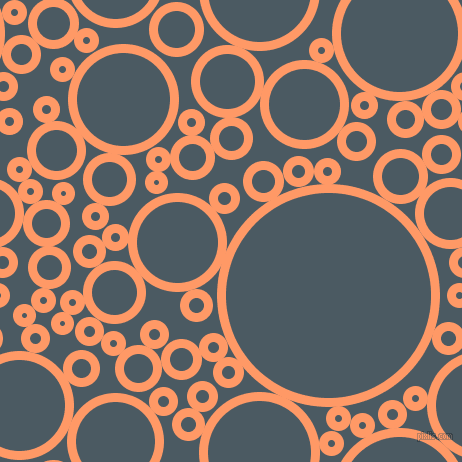 bubbles, circles, sponge, big, medium, small, 9 pixel line width, Atomic Tangerine and Fiord circles bubbles sponge soap seamless tileable